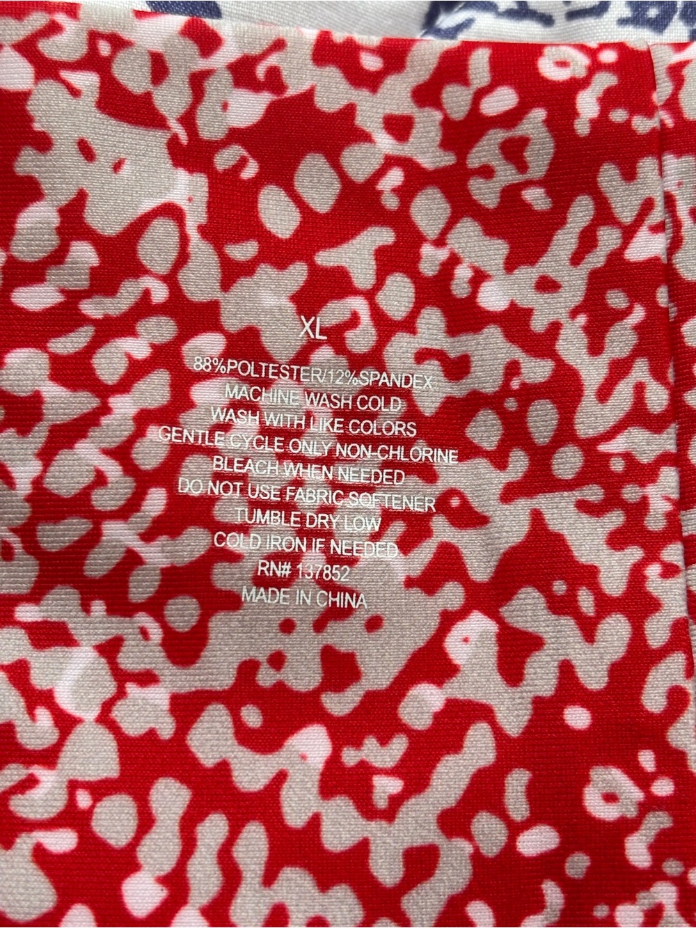 Ohio State Buckeyes Red Patterned Women's Leggings - Picture 6 of 7
